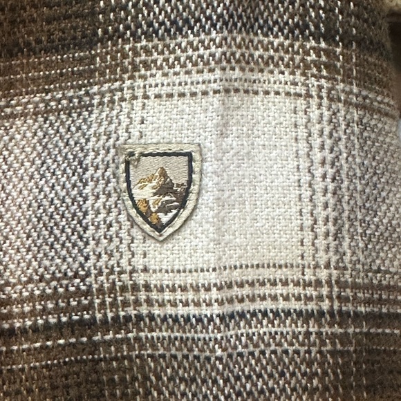 Kuhl The Law Flannel Men’s XL Shirt Grey Green Long Sleeve Button Up Outdoors - Picture 6 of 10